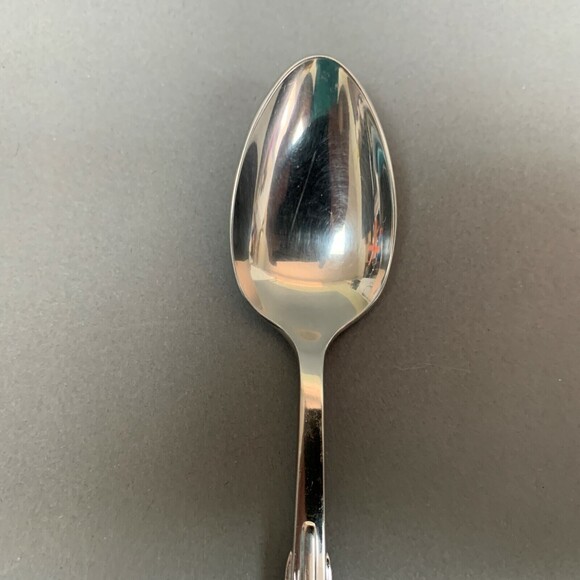 Kirk Stieff Parallel 1986 Stainless Steel Spoon Ribbed 6 1/4" - Picture 5 of 7